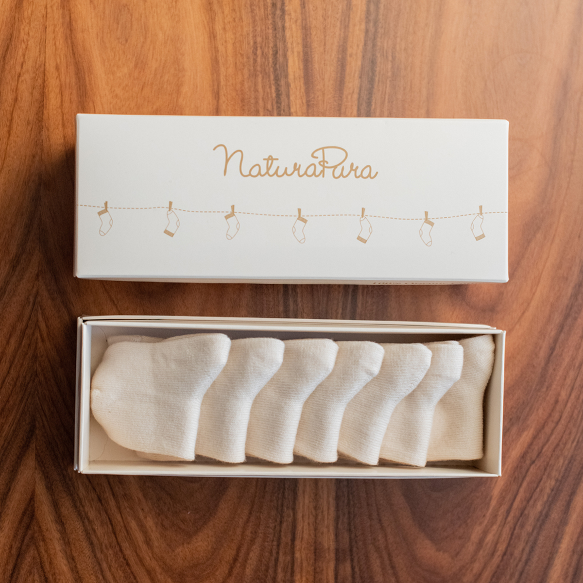 Boxset van 7 babysokjes van badstof - Afbeelding 4