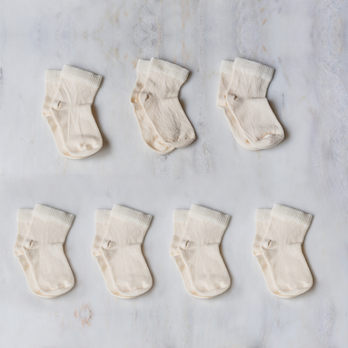 Boxset van 7 babysokjes van badstof - Afbeelding 3