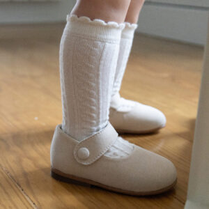 Baby Knee-High Socks - 0/3 months, Ecru