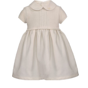 Robe en tricot et tissu
